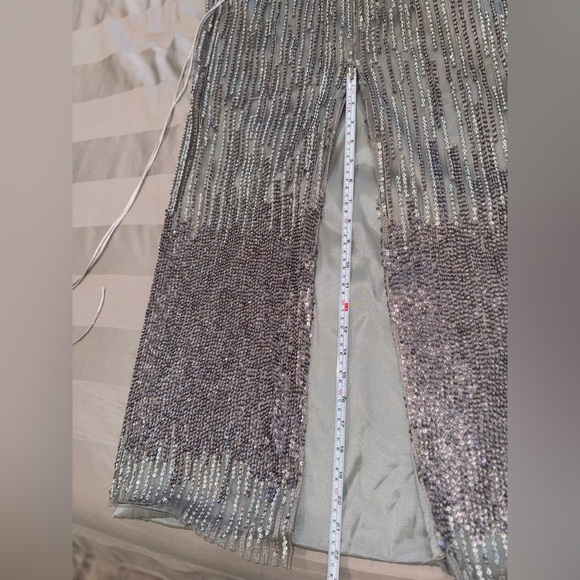 Silver Sequin Gown - Picture 16 of 17